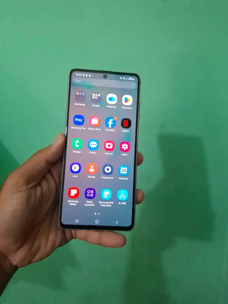 Samsung note 10 lite ram 8/128 finger on layar
