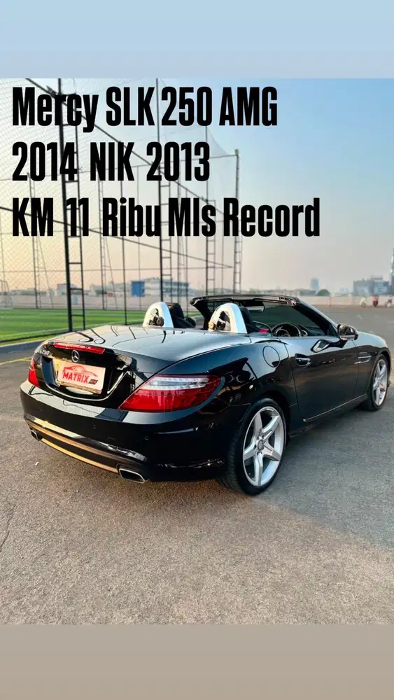 Mercy SLK 250 AMG 2014 Nik13 Black on Black Siap pakai