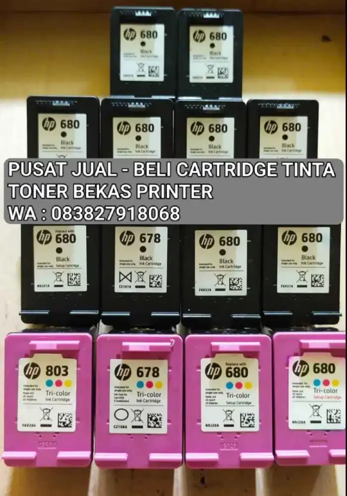 Terima jual beli cartridge tinta printer bekas & baru