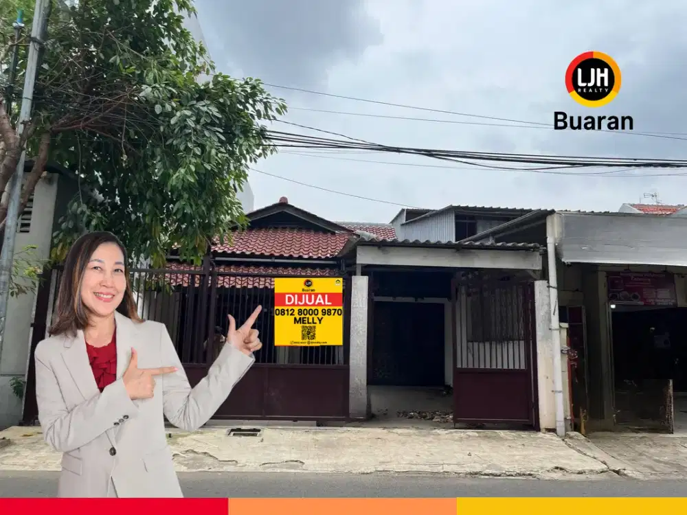Dijual Rumah Pinggir Jalan Raya Lingkar Komplek Ptb Duren Sawit