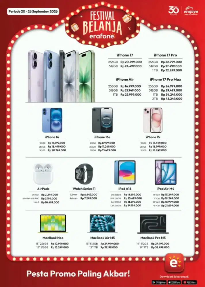 Nikmati promo spesial berbagai produk Apple