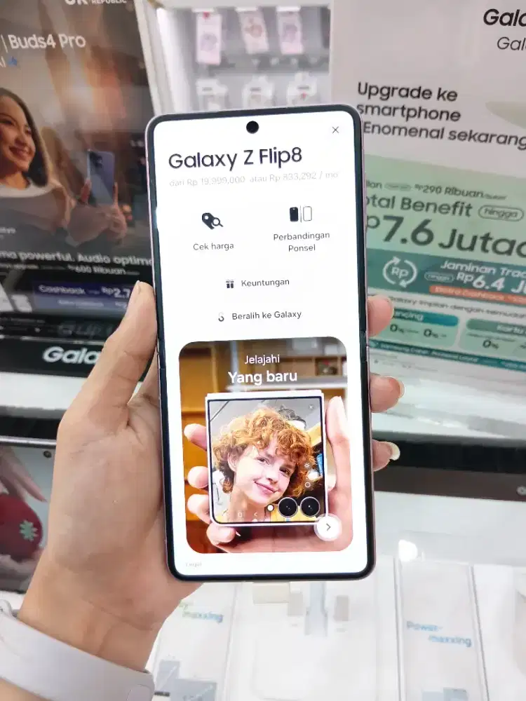 galaxy z flip8 ram 12 penyimpanan 256GB