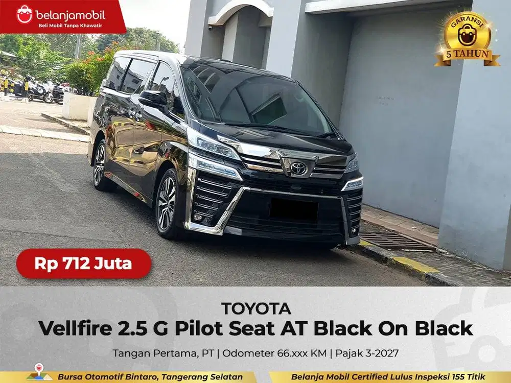 [ GARANSI 5THN ] Toyota Vellfire 2.5 G Pilot Seat AT 2022/2023/2024