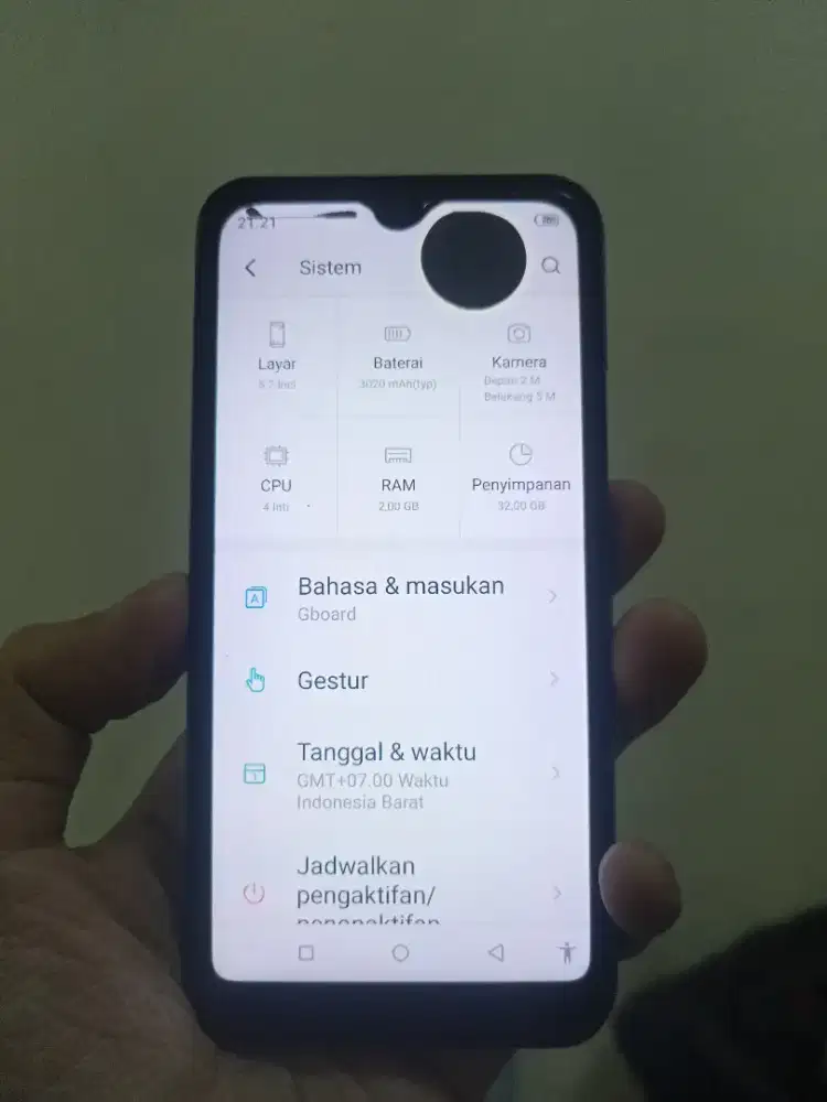 Itel a26 ram 2/32 android 10