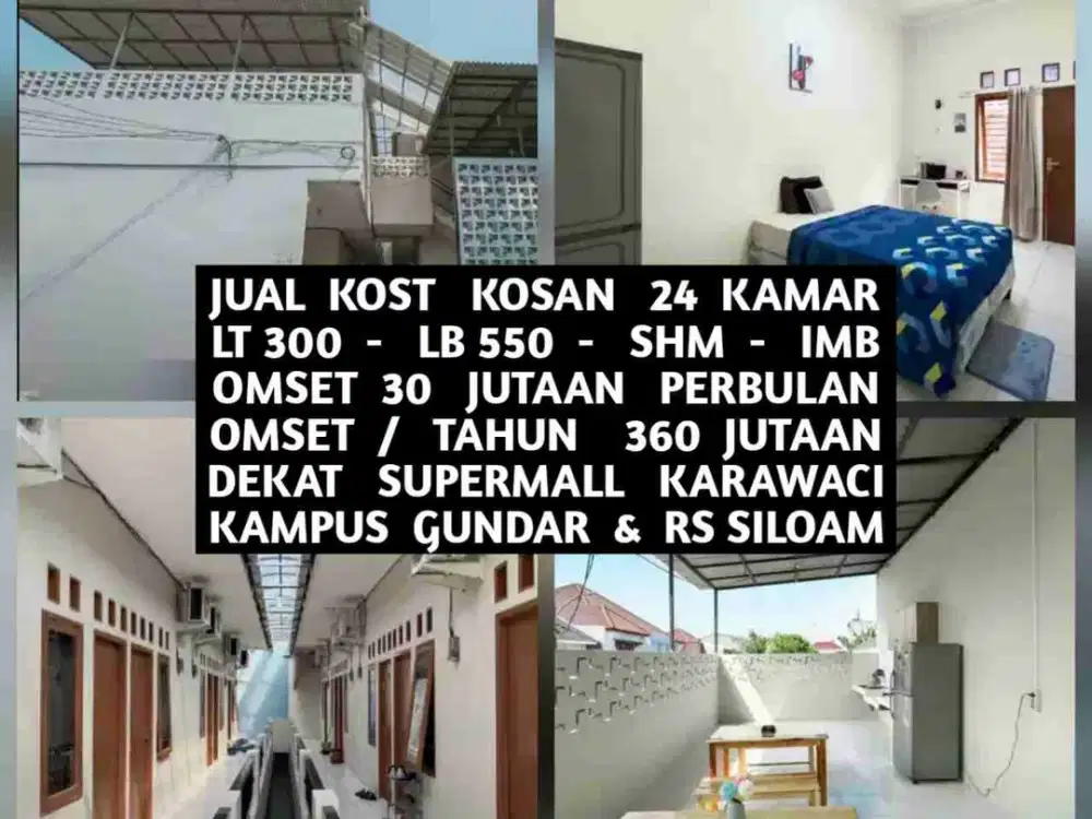 JUAL KOST KOSAN AREA KOMPLEK ISLAMIC VILLAGE KELAPA DUA TANGERANG