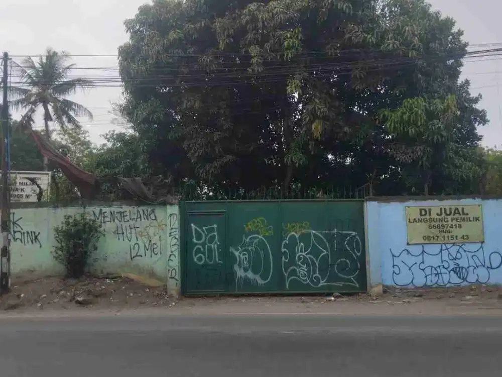 Jual Murah Tanah di Pinggir jalan Cileungsi, sudah pagar keliling