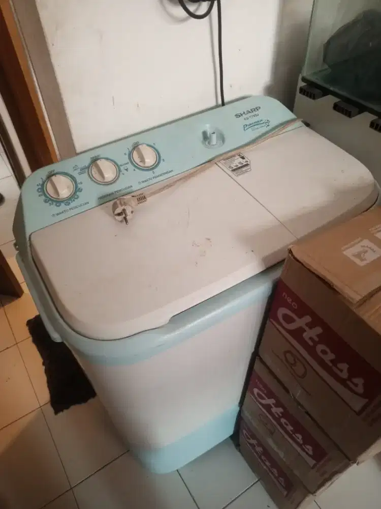 Mesin Cuci Sharp 2 Tabung Bekas – Murah – Siap Pakai