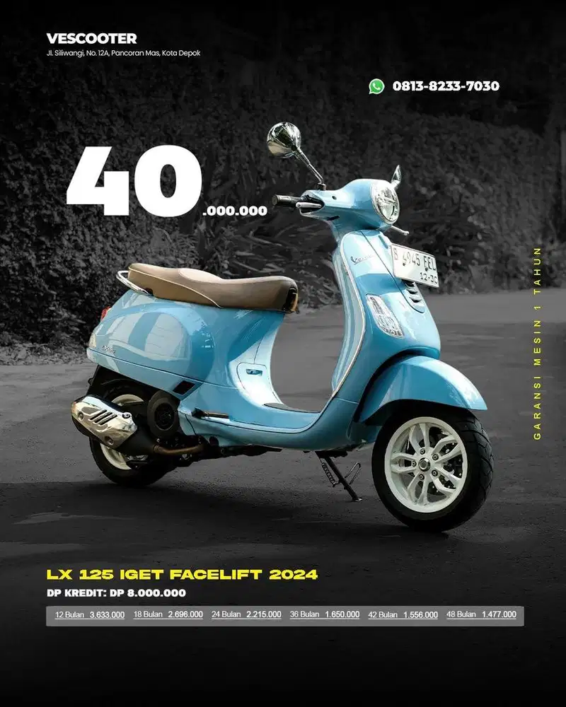 VESPA LX 125 IGET FACELIFT 2024