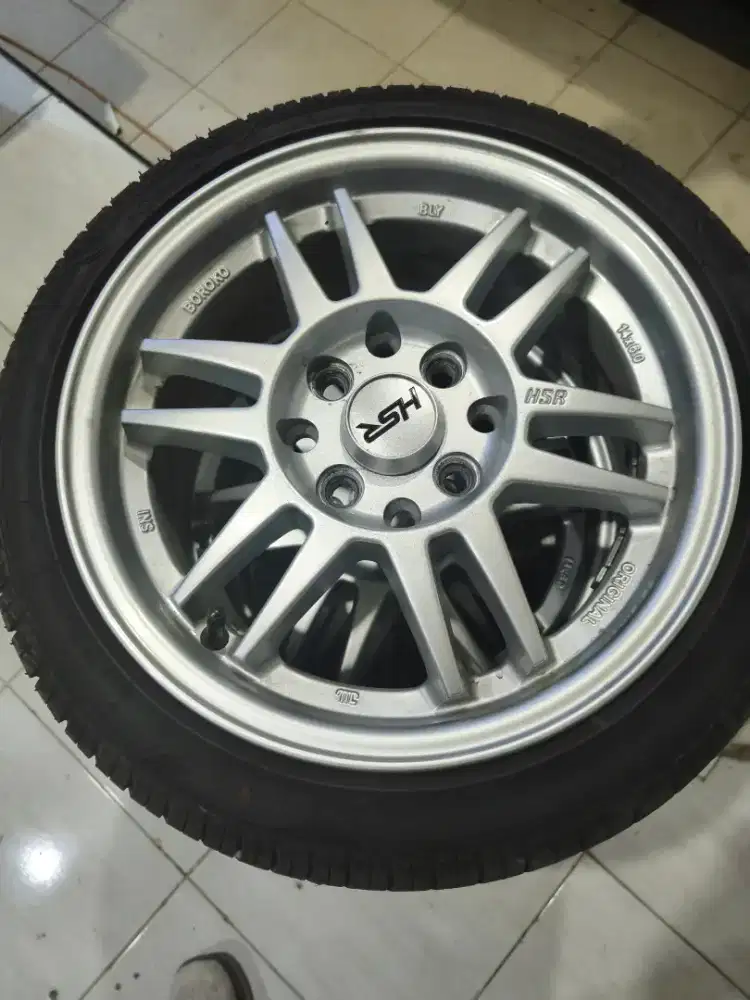 velg hsr R 14 air ev, karimun, brio, ignis dkk lubang 4 ( PCD 4X100 )