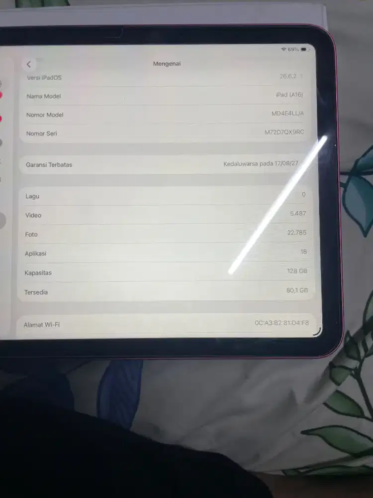 IPAD GEN 11 128 PINK | 1 BULAN PEMAKAIAN CEWEK