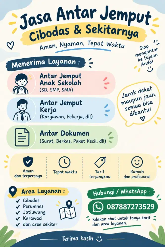 JASA ANTAR JEMPUT CIBODAS TANGERANG & SEKITARNYA