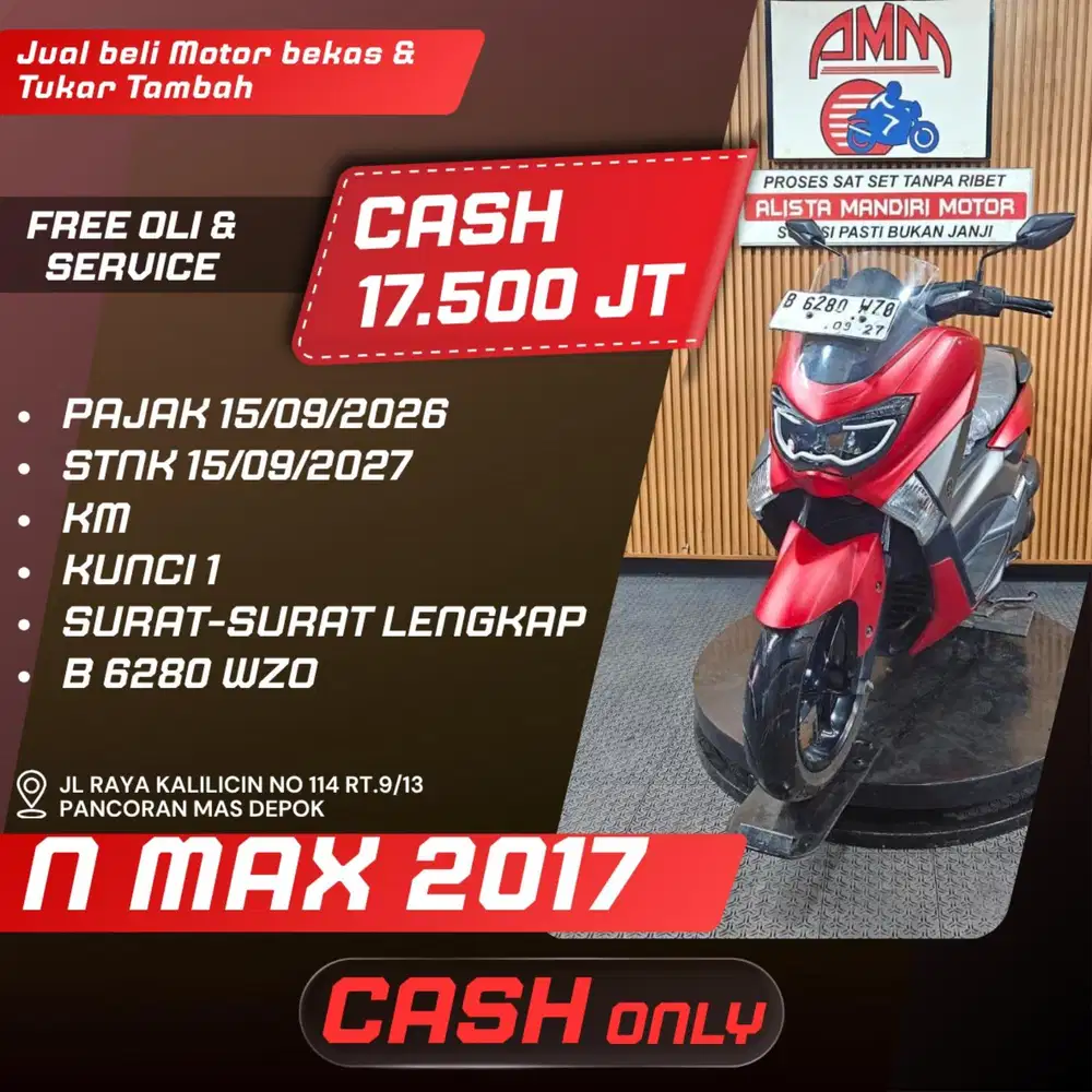 NMAX 2017 CASH ONLY ALISTA