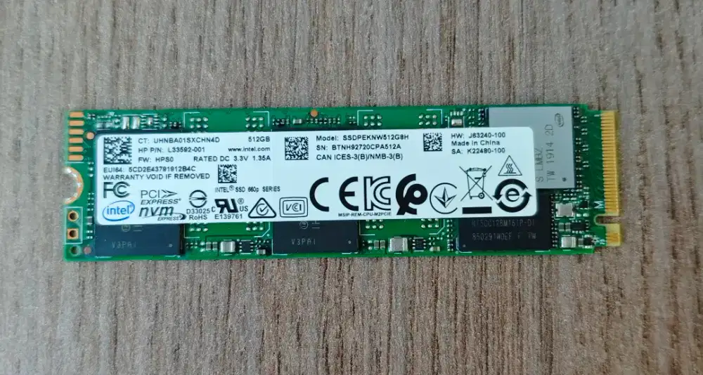 NVME Intel Copotan Laptop