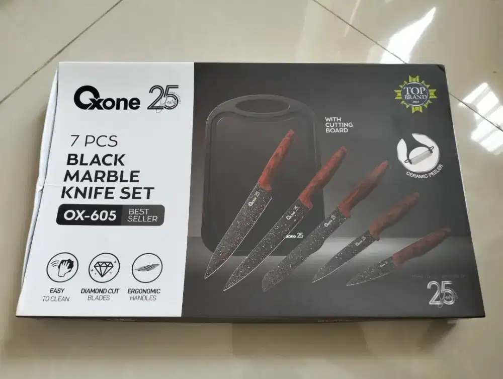 Oxone 7pcs set marble knife