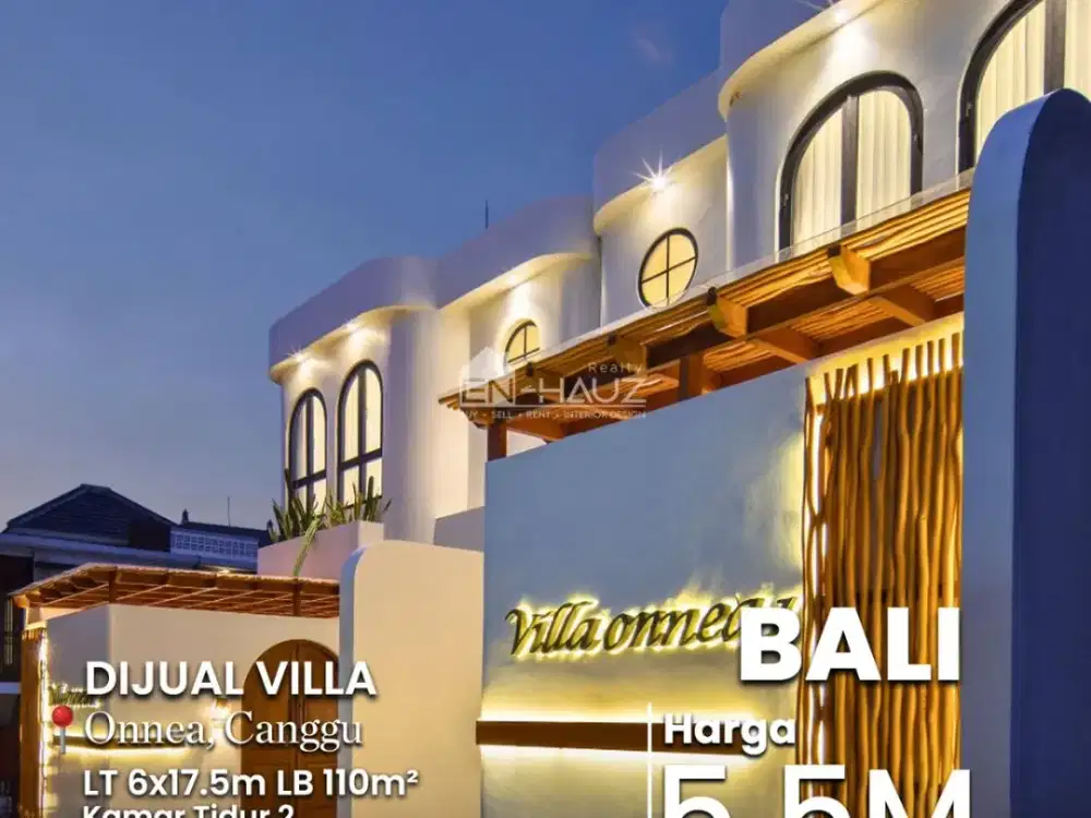 (DRS) DI JUAL VILLA ONNEA, CANGGU, BALI