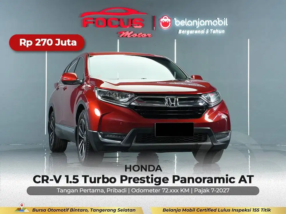 [ GARANSI 5TH ] Honda CRV CR-V CR V 1.5 Turbo Prestige 2017/2018/2019