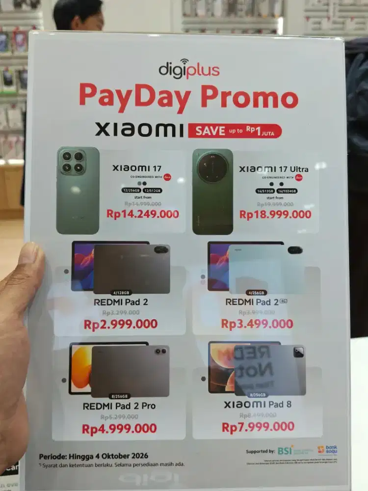 PROMO CASHBACK XIAOMI 17 SERIES