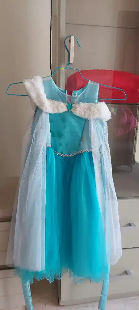 DRESS ELSA FROZEN anak 4 sampai 6th
