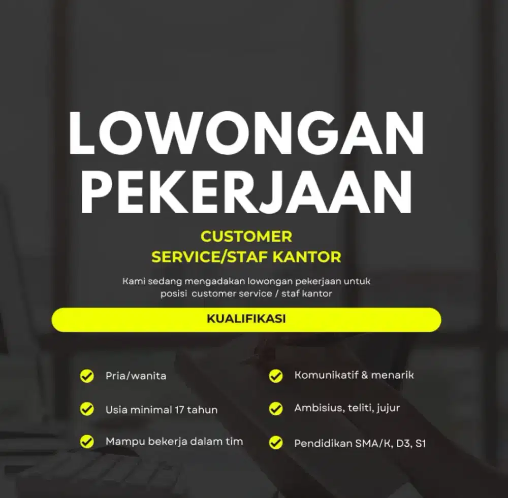 Lowongan Pekerjaan