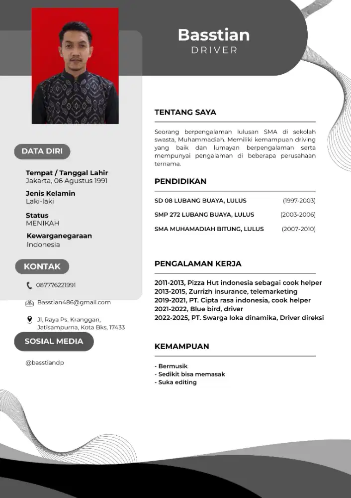 Mencari pekerjaan, driver