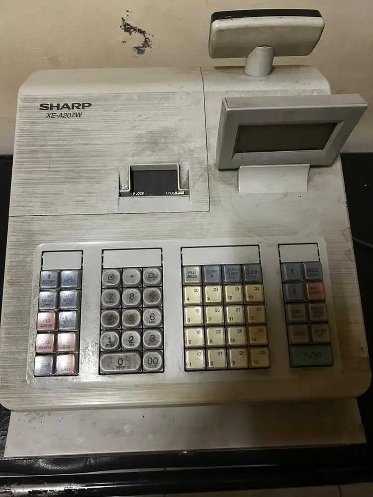 Cash register sharp xe A207w second bekas