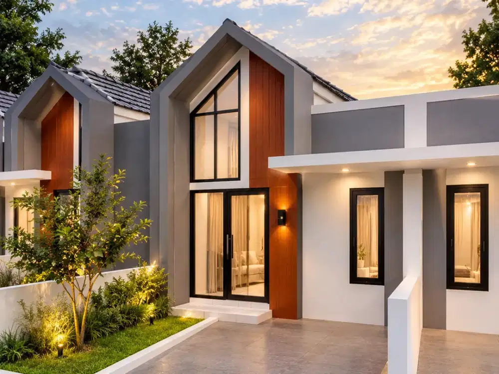 Rumah Scandinavian Dekatkses Wisata Lokasi Strategis, SHM Ready, bisa KPR