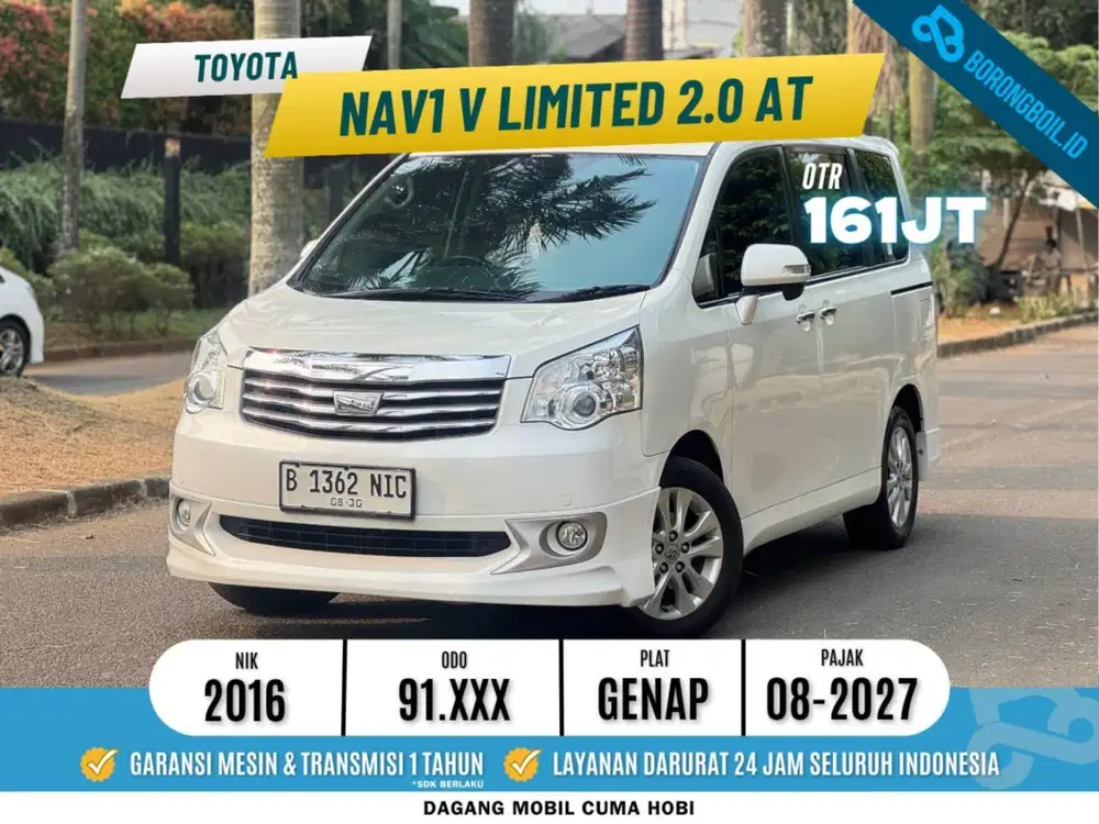 TDP 10 JUTA || Toyota Nav1 V Limited AT Putih 2016