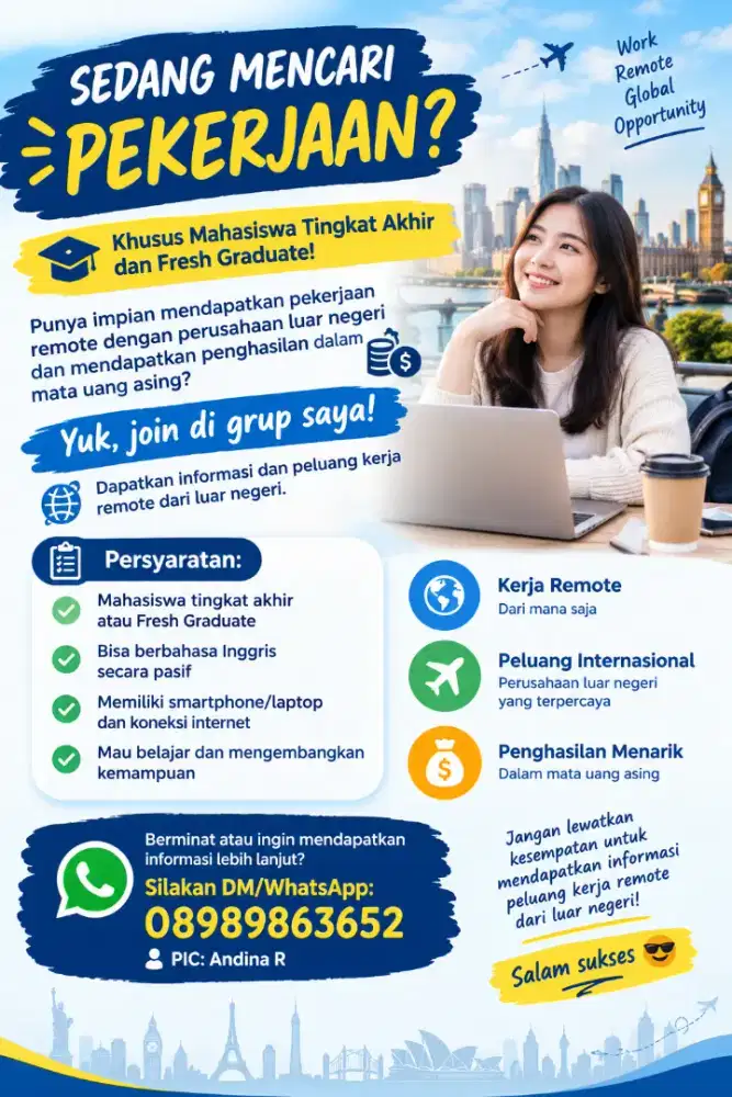 Lowongan kerja remote dari luar negeri