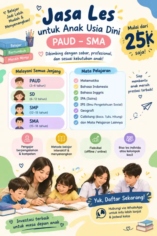 Bimbingan Belajar Les Anak