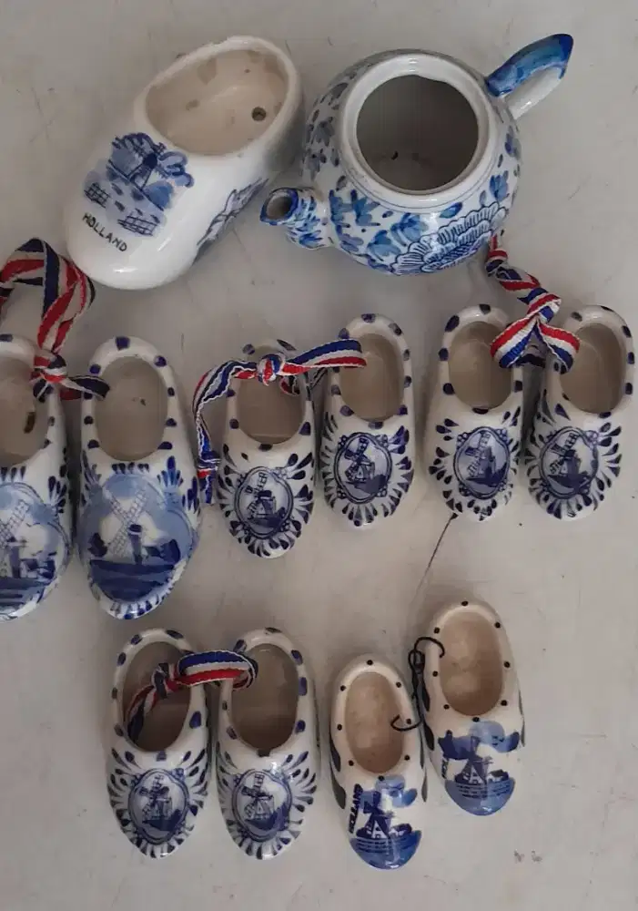5 pasang sepatu mini klompang