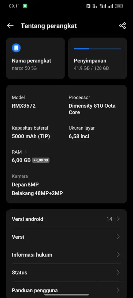 Dijual realme narzo 5G