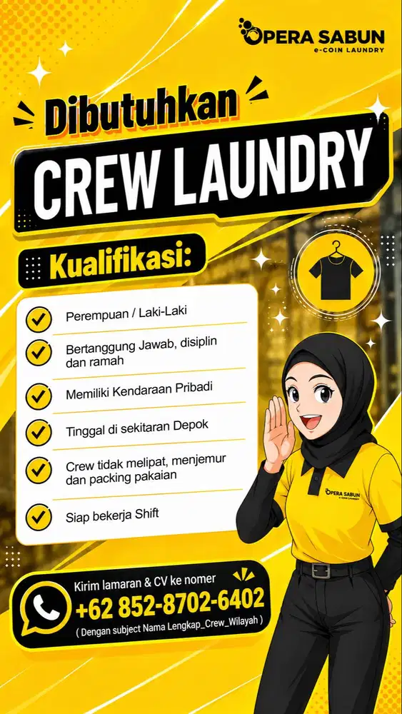 Crew Outlet Laundry Opera Sabun Depok