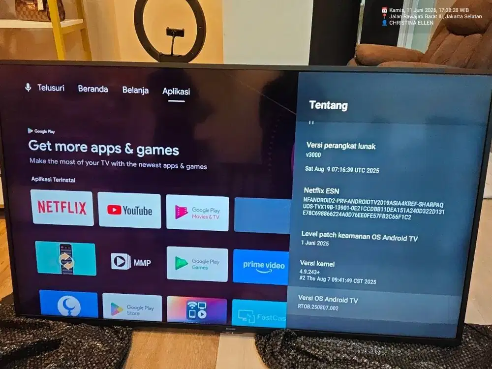 TV Sharp 65 inch 4T-C65CK1X Second