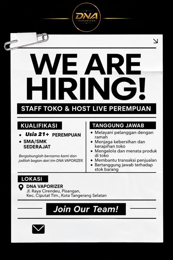 LOWONGAN KERJA PEREMPUAN
