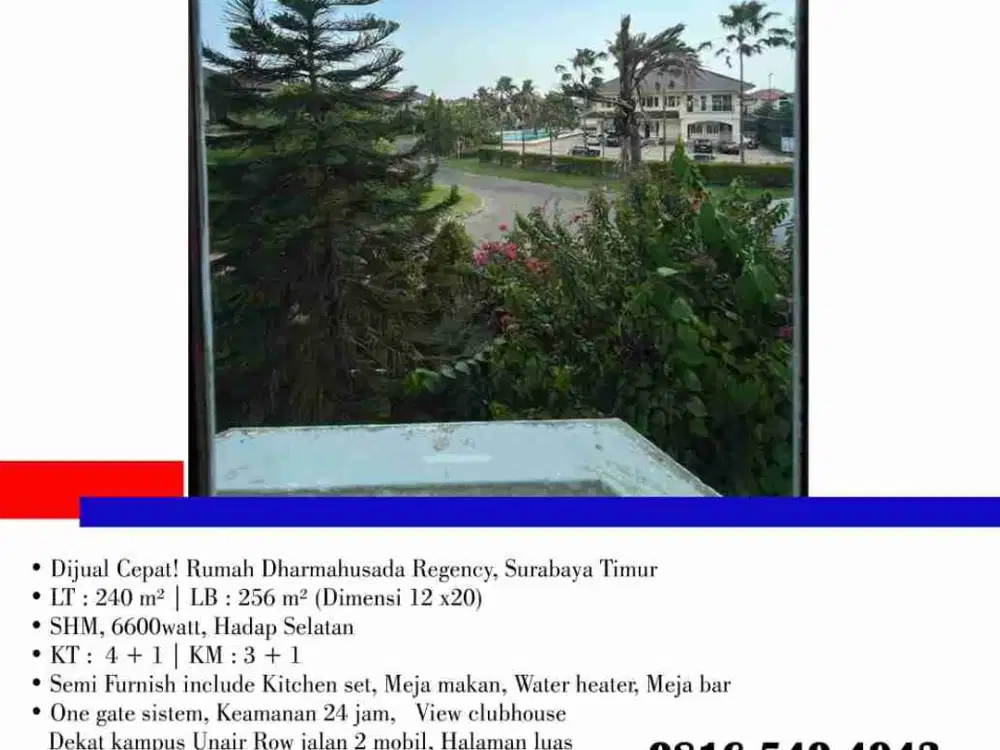 Dijual Cepat! Rumah Dharmahusada Regency, Surabaya Timur
