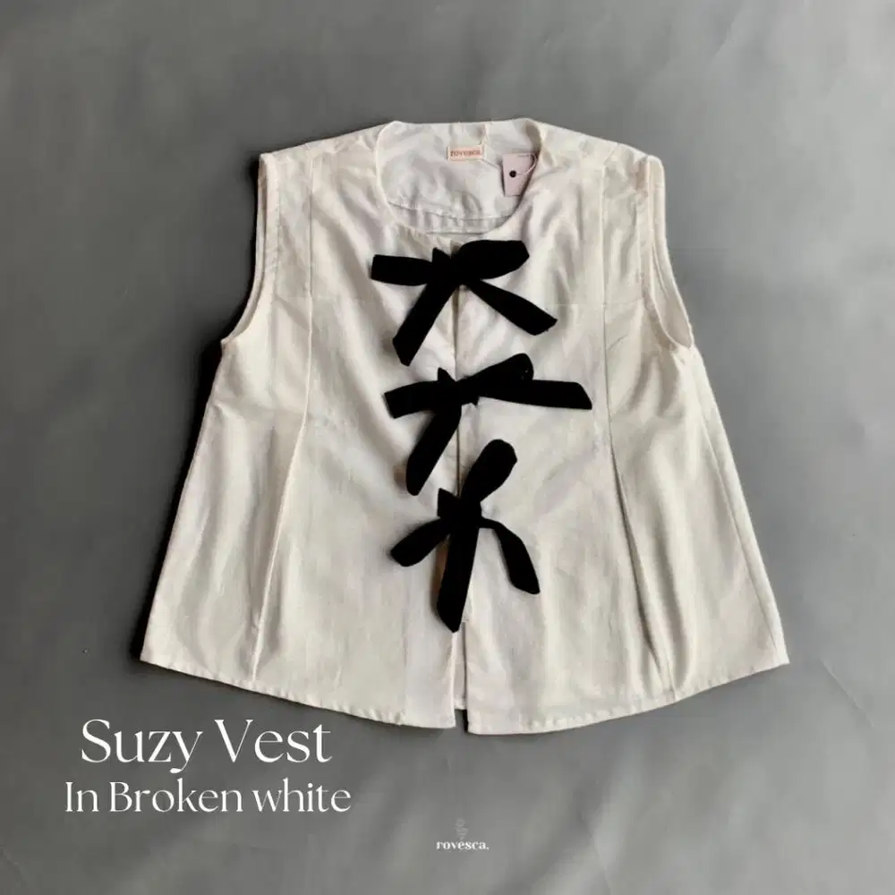 Rovesca - Atasan Vest Putih
