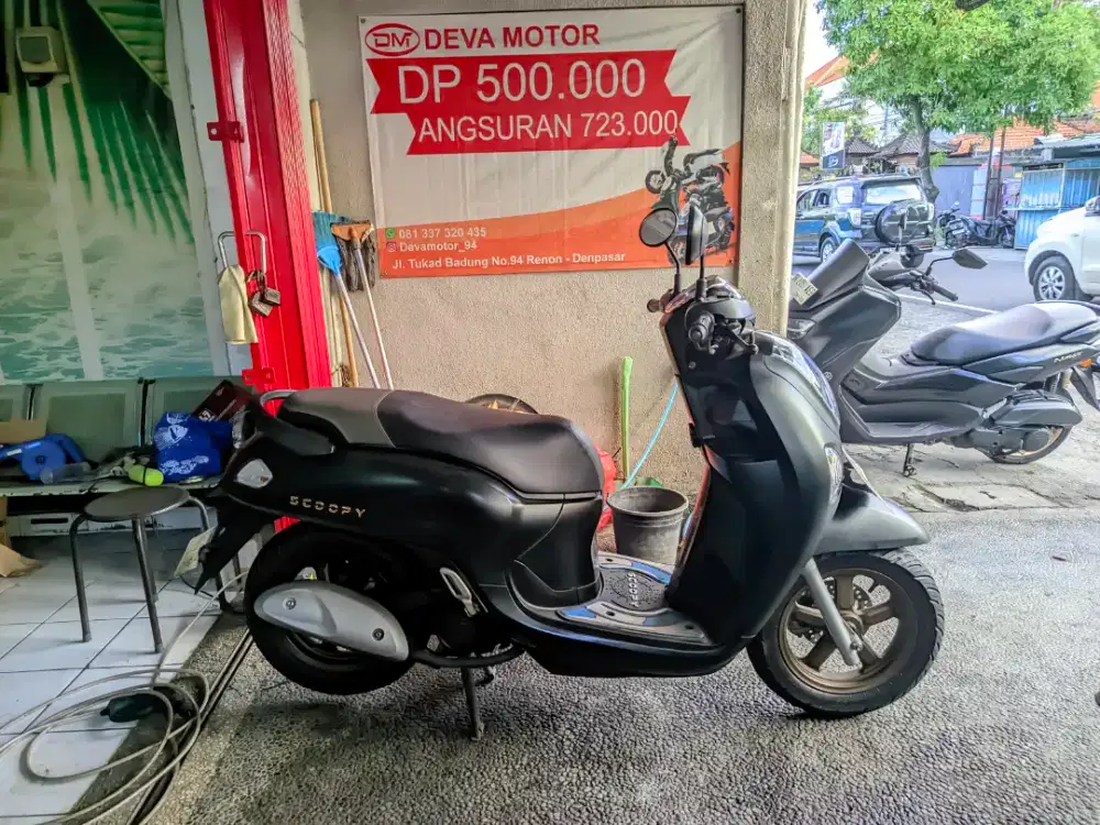 Scoopy 225 hitam Deva motor
