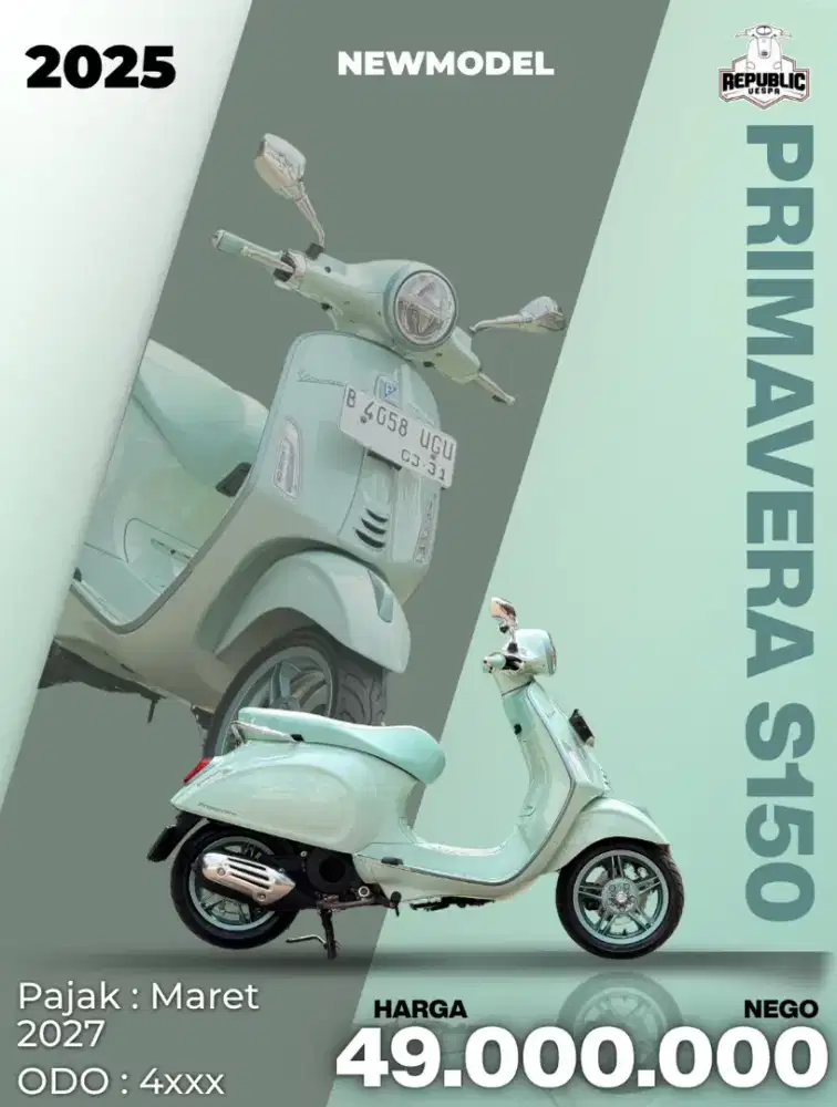 PIAGGIO VESPA PRIMAVERA S150 NEW MODEL TAHUN 2025