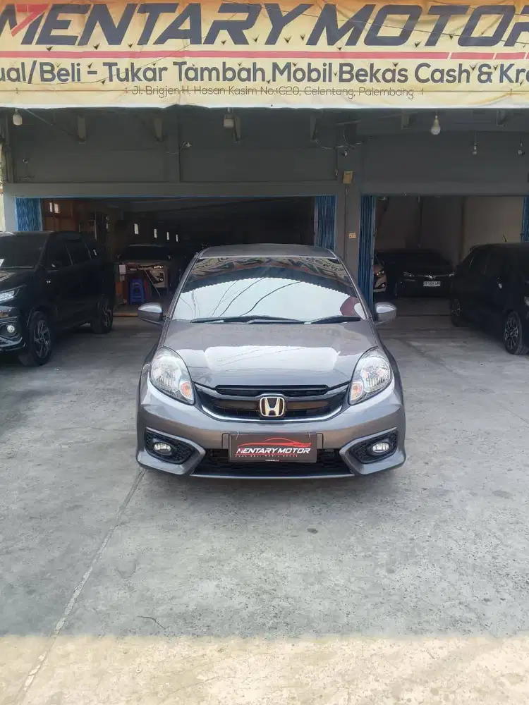 Honda Brio 1.2 E Satya Manual Abu-Abu Metalik 2018 Bagus Terawat Kece