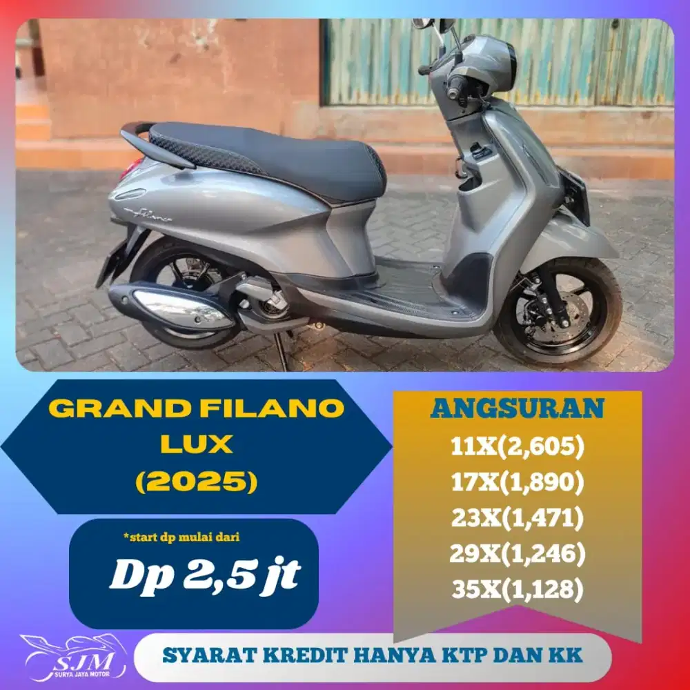 YAMAHA GRAND FILANO LUX 2025 MESIN HALUS