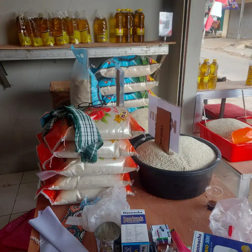Di butuhkan untuk jaga warung beras dan chiken