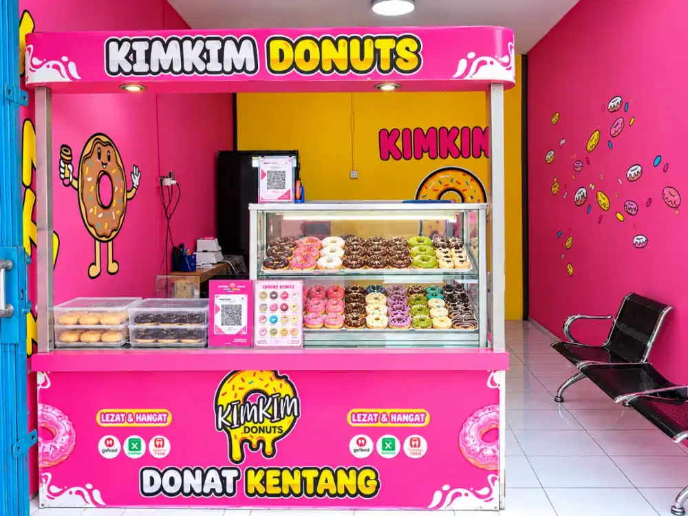 dijual perlengkapan untuk jualan donat dari alat dan booth nya