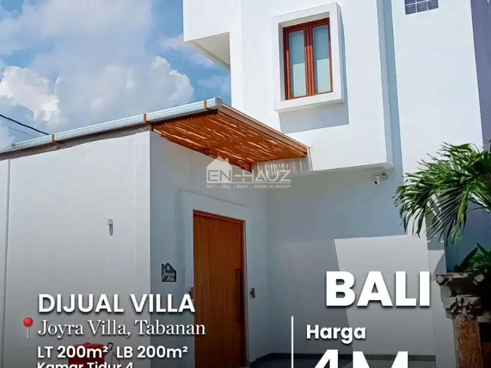(SK) DI JUAL VILLA JOYRA , TABANAN, BALI
