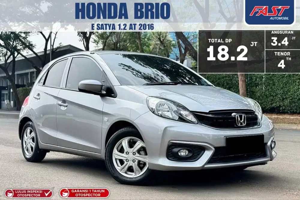 LOW KM HONDA BRIO E SATYA 2016 GARANSI 1 TH READY TO USE