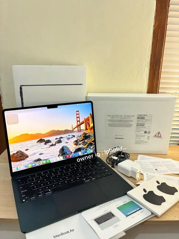 Macbook Air M3 ram 16/512gb Ibox Fullset Super Langka Murah