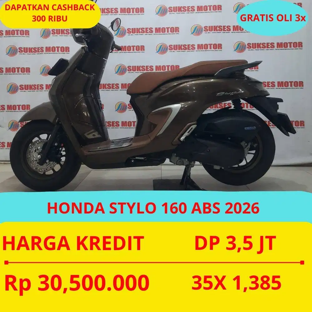 HONDA STYLO 160 ABS 2026 DP MURAH 3,5 JUTA GUYSS
