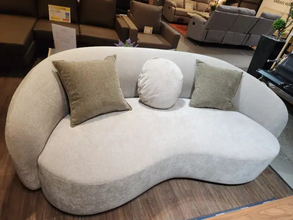 Sofa 3 seater fabric import