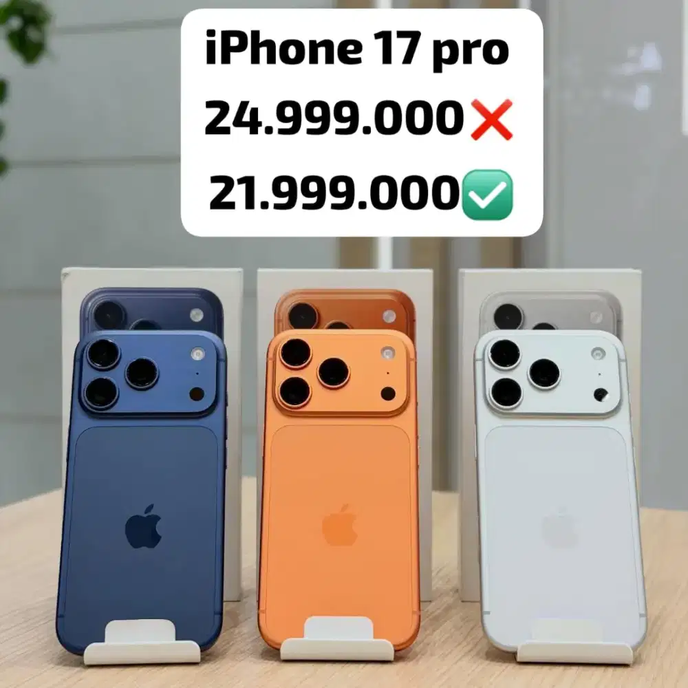 iPhone 17 pro Garansi Resmi extra Cashback 3jt cicilan 0%