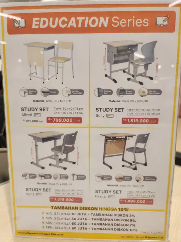 Study set sekolah
