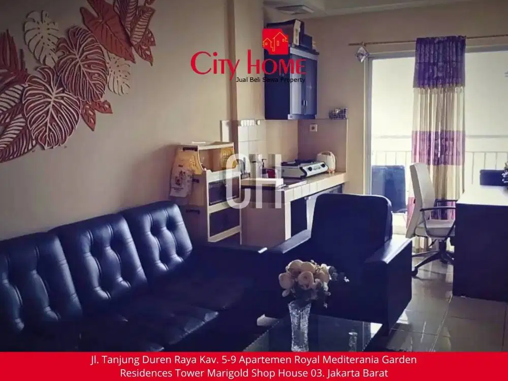 Sewa Apartemen Furnished 2 BR di Mediterania Garden Residences 2